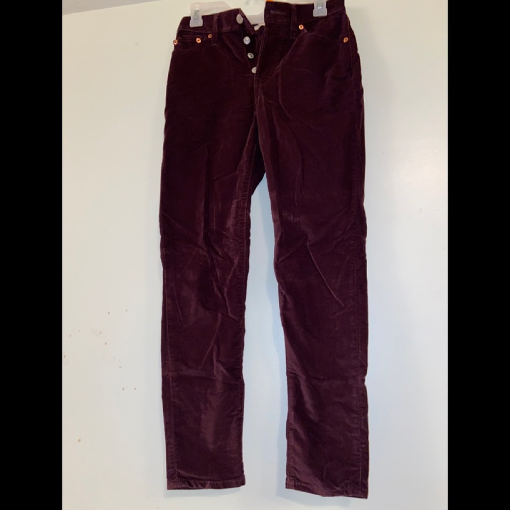 Velvet style skinny jeans